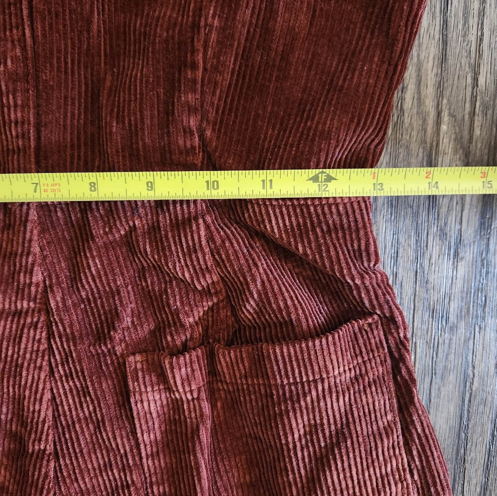 Free People Luna Corduroy Jumpsuit Overalls Size 4 - Picture 12 of 13